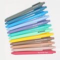 12pcs Inspirational Quote Pens - Matt Black Ink Ballpoint Pen Set with Motivational Messages Non-Slip Design  Corporate Gift