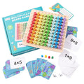 2026 New Children Wooden 3 in 1 Multiplication Math Digital Hundred Board Montessori Educational Teaching Aids Toys for Kids