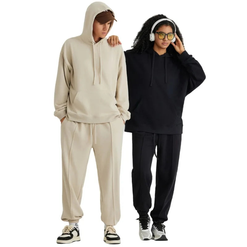 Men's Streetwear Cotton Blank Thick Fleece Heavyweight Oversized Hoodie & Sweatshirt Custom Print Logo Hooded Collar
