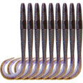 Spinpoler Soft Fishing Lure Worm Long Tail 8" 10" Double Color Earthworm PVC Artificial Bait Saltwater Fishing Tackle