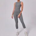 XW-YL1210 Wholesale Removable Chest Pads Hollow Back Workout Wear Pleated Leggings Plus Size Custom Sports Jumpsuits for Women MegaBDM
