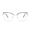 2020 New High Quality Double Colors Women Round Metal Optical Frames Stainless Steel Glasses OEM Brand Wholesale