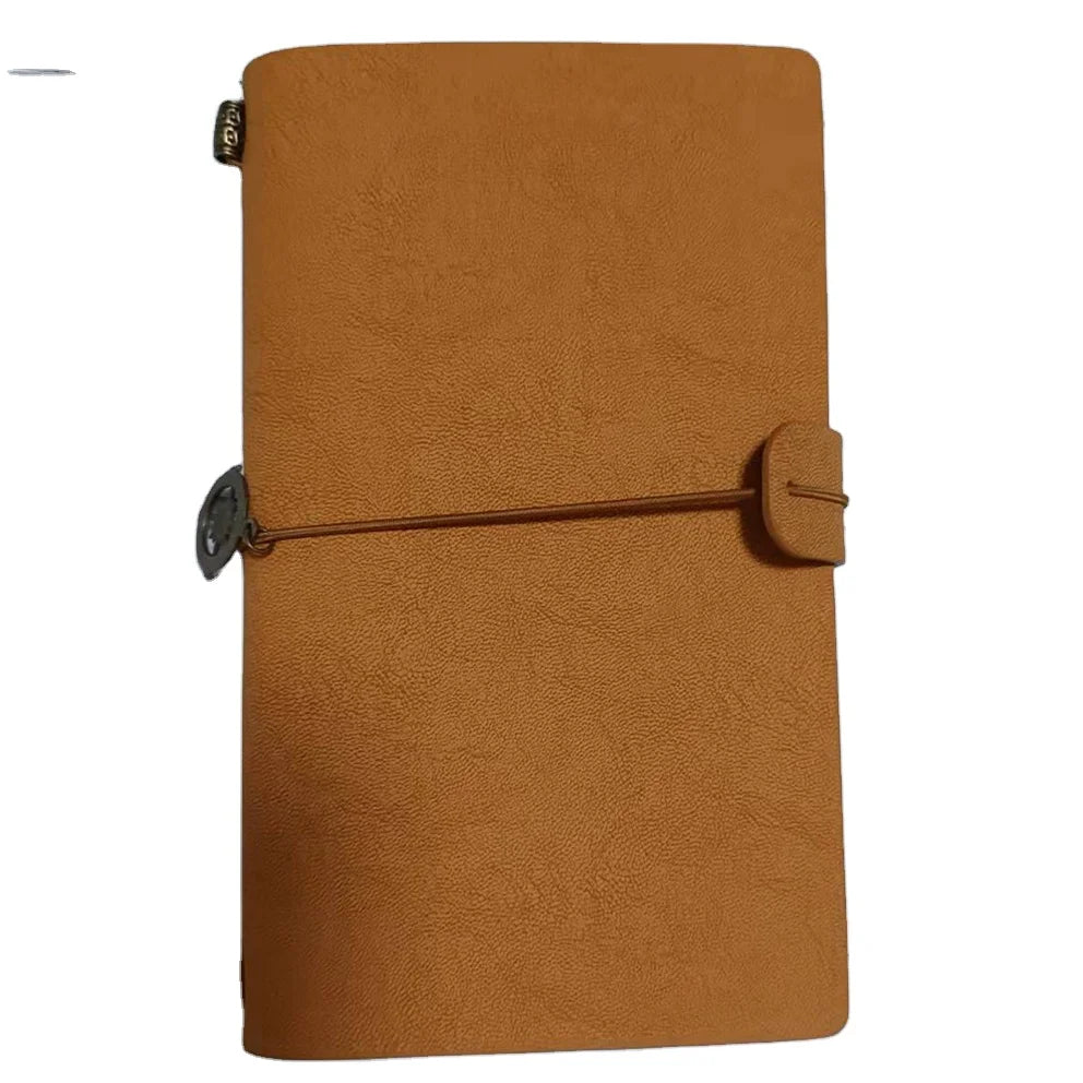China Factory Direct Refill PU Leather Travel Notes Journal Notepad Vintage A6 Linen Notebook Wholesale Journal Printing Custom