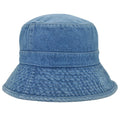 Summer Women Custom Logo Wide Brim Washed Denim Fisherman Bucket Hat Caps Sun Hat Basin Caps Foldable