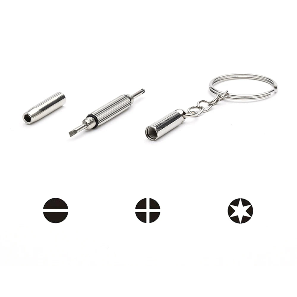 100Pcs Glasses Repair Tool Multi-function Screwdriver Portable Three-In-One Screwdriver Combination DIY Repair Tool for Glasses