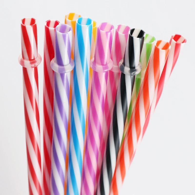 Hot Sale Eco-Friendly Reusable Plastic Drinking Straw for Marson Jars Tumbler BPA-free PP Material Bar Accessories