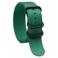 Fashion Green Nylon Watch Strap 18mm 20mm 22mm 24mm Replacement Fabric Watch Band With Black PVD Buckle