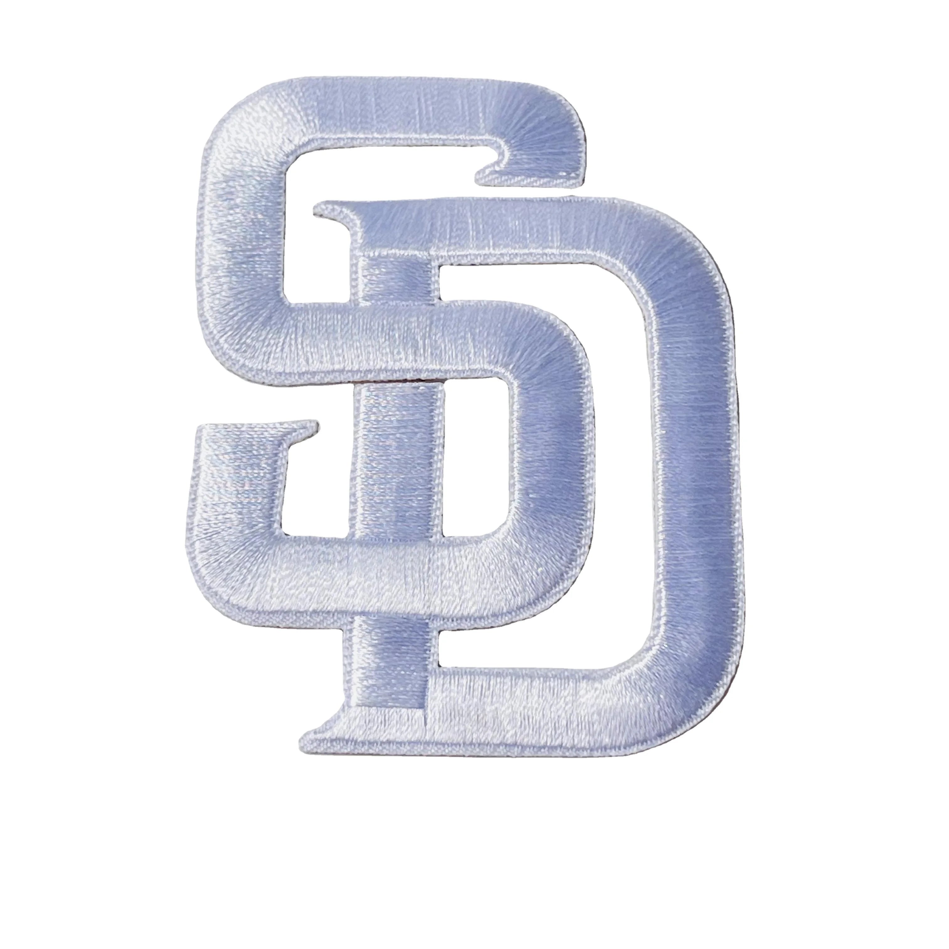 San Diego Padres SD Letters White Jersey Patch Iron or Sew on