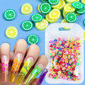 10G/bag 3D Fruit Flower Candy Slices Assorted Polymer Clay for Nail Art Tips Decoration Stickers & Decals