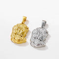 Punk Retro Popular Greek Mythology Jewelry Snake Head Medusa Pendant Titanium Steel Men Necklace Hiphop Religious Jesus Pendant