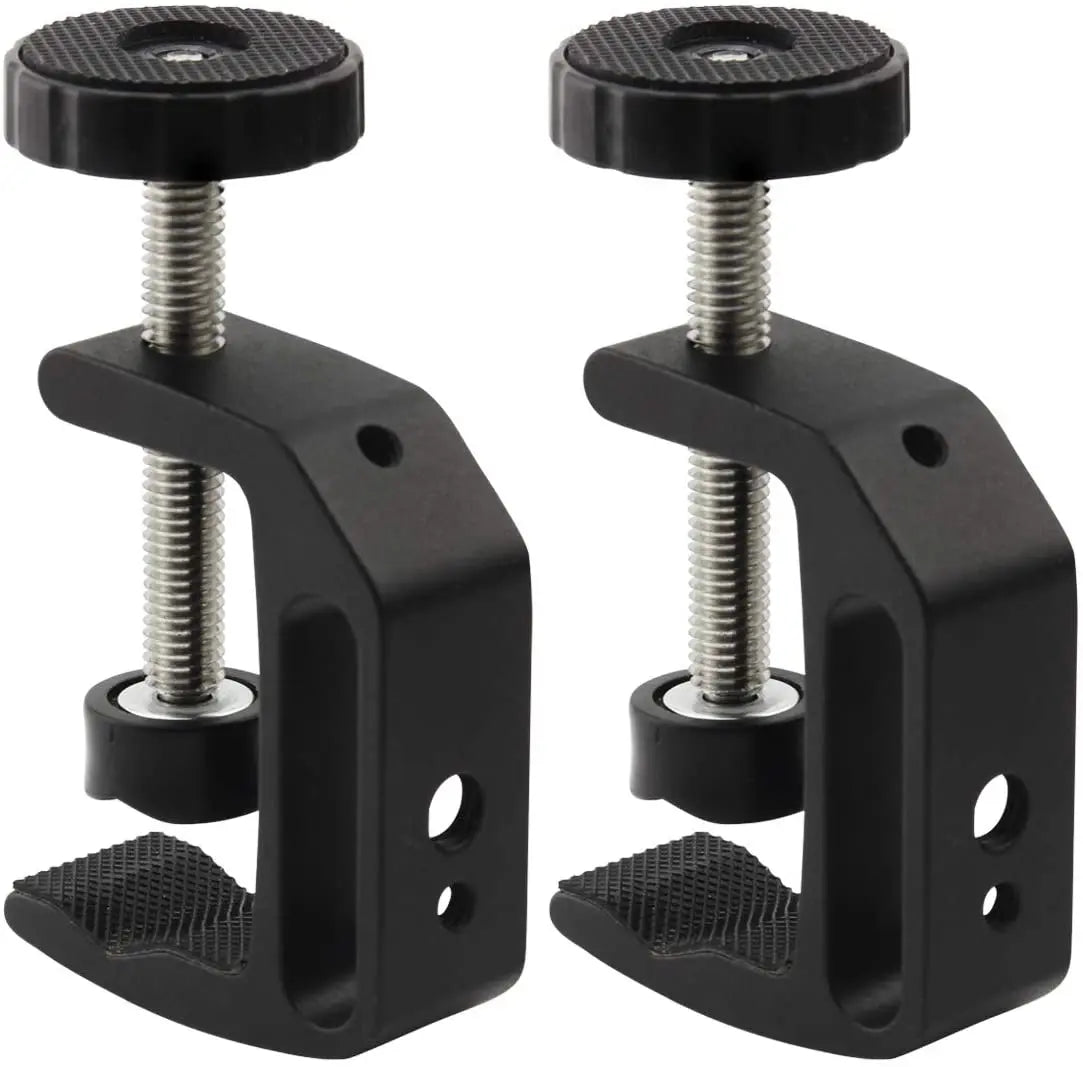Universal C-Clamp With 1/4 and 3/8 Thread Hole for Desk Mount LCD Monitor Flash Desks Carts Benches Worktable