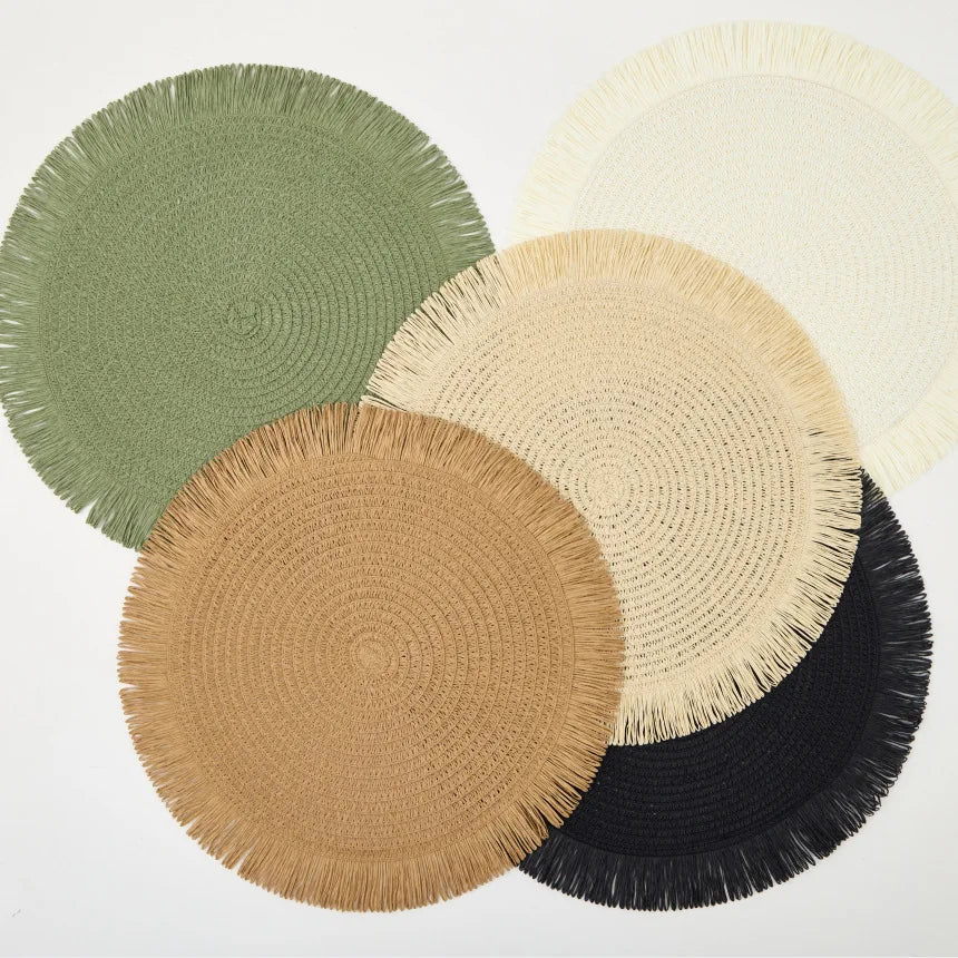 Eco-friendly Factory  Wholesale  Chinese Hand Made Paper Natural Suitable Tables Setting Placemat