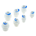 Food Grade POM Material Plastic Union Pipe Fittings Quick Connector Water Purifier Parts Ro System Ball Valve for Water System MegaBDM
