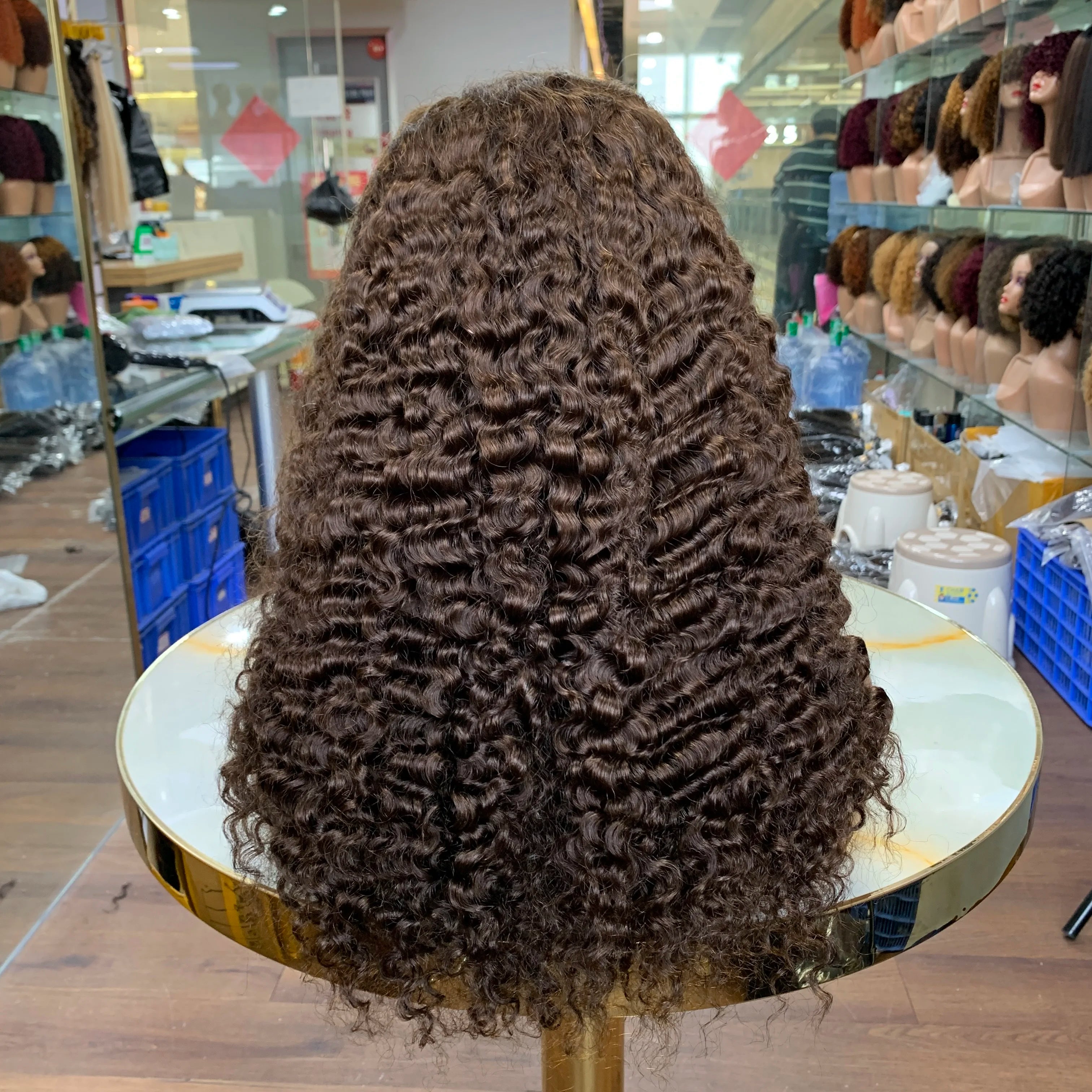 5by5 Transparent Lace SDD Top Quality Human Hair Burmese Curls Wig Ready to ShipVerified Suppliers for Human Hair Wigs