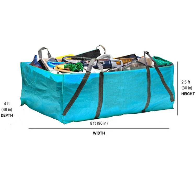 1500kgs Capacity 5/6 Yards Heavy Duty 100% Virgin PP Construction Waste Disposal Garden Skip Big Dumpster Bags