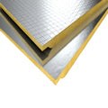 Euro Class A1 HVAC System Glass Wool Duct Insulation Panel 80kg/m3 25mm CE Certified Fsk Glass Wool Insulation with Black Tissue