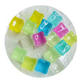 Wholesale 500g/Lot 18MM 3D Realistic Acrylic Ice Cubes Slime Charms Supplies Artificial Mini Ice Cubes in Bulk for Wedding Decor