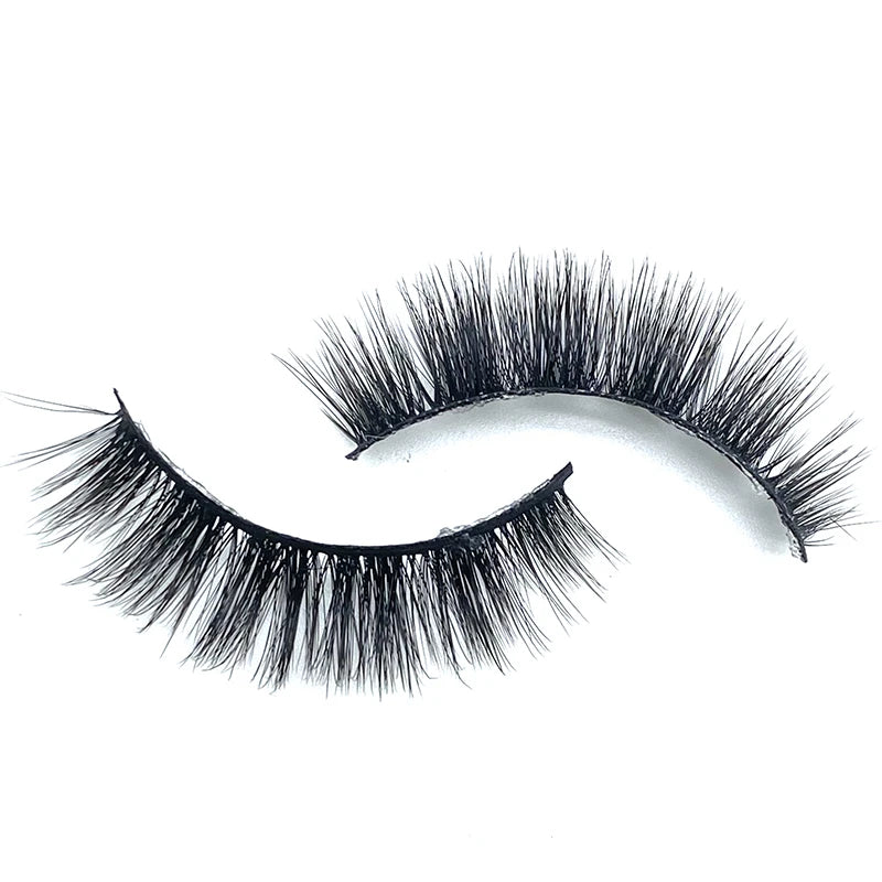 Wholesale Fluffy Full Strip Soft Handmade 3D Silk Lashes Vendor With Custom Lashes Boxes