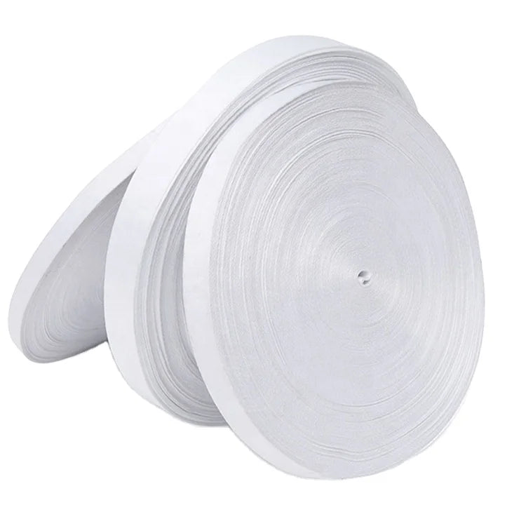 Custom Polyester Heat Transfer Sublimation Printed Logo Blank White Ribbon Band Belt Webbing Strap Lanyard Material Roll