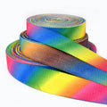 Deepeel RD103 25/30/36mm Rainbow Tie Dye Woven Webbing Strap Roll Vibrant Color Gradient Fabric Ribbon Bag Belt Clothing Webbing