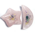 HZ Wholesale Natural Rose Quartz Moon Bowls Heart Bowls Star Bowls