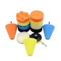 PMS 3inch 14pcs Wheel Polishing Flat Wave Sponge Disk Waxing Sponge Wheel Wool Disk Car Polisher Power Tools Accessories