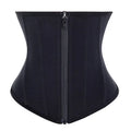 Longer Front Short Back Zip up Longline Corset Zipper Waist Trainer Trimmer Corset Women Slimming Shaper