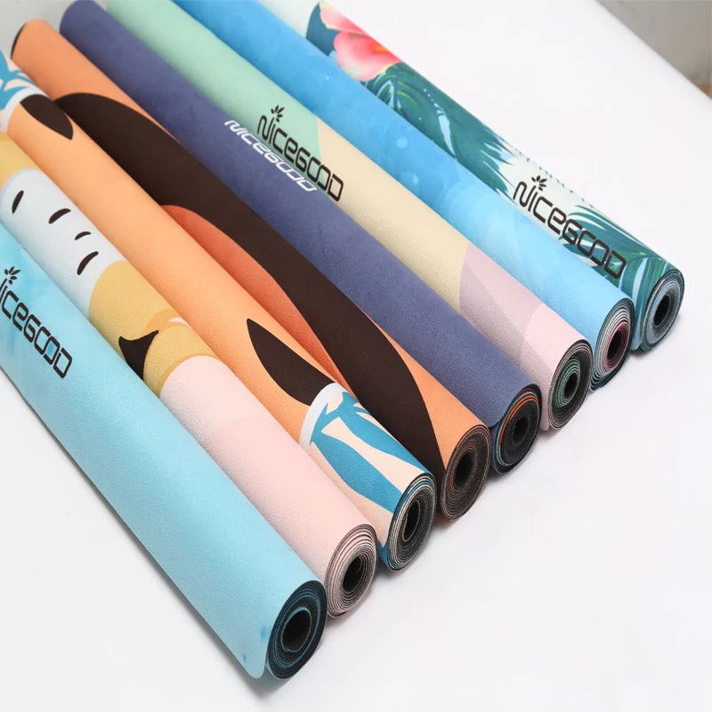 Pilates Reformer Gym Foldable Yoga Mat Custom logo Print With Bag