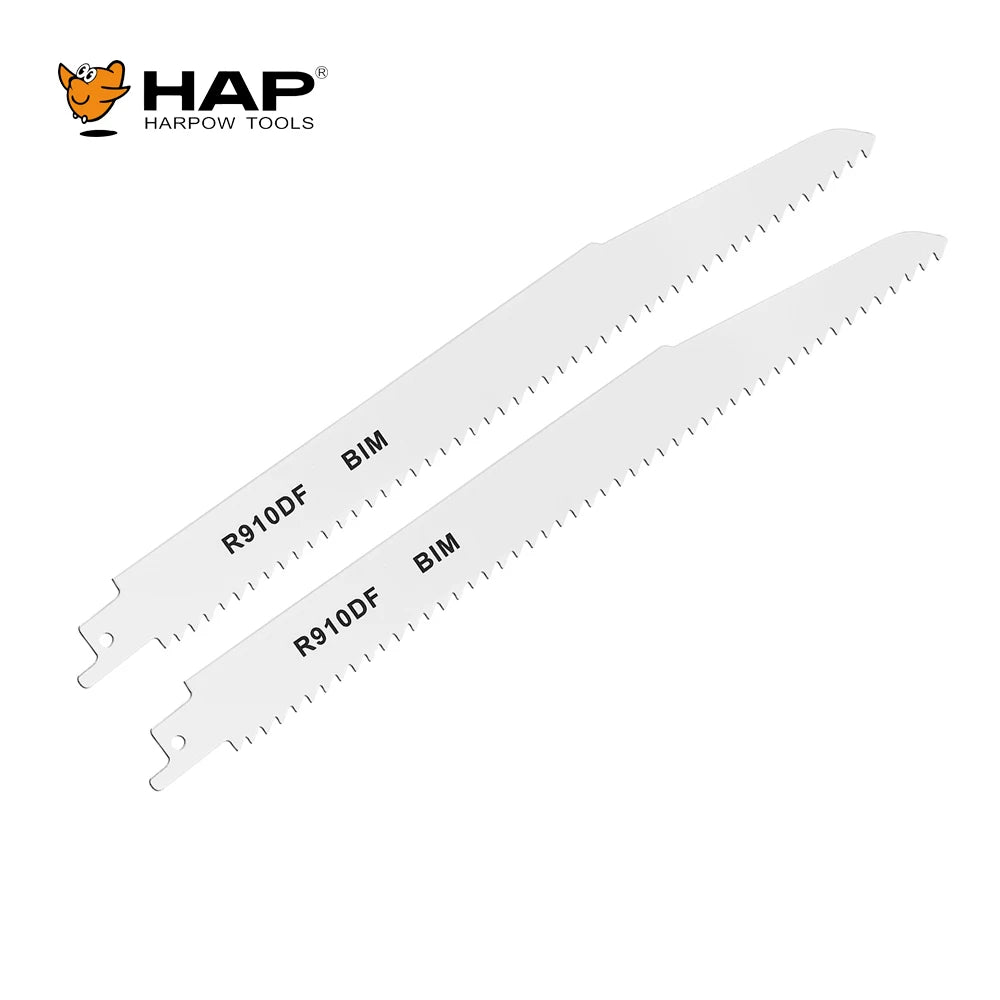 2PCS-PACK Bi-Metal Blades 9 Inch 6TPI 1.6mm Thickness Reciprocating Saw Blade for Demolition Work Ready to Ship