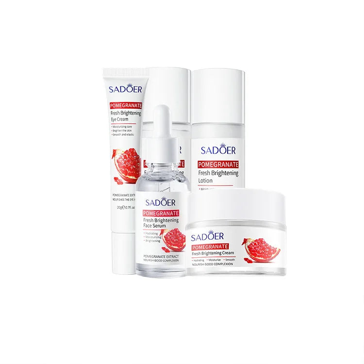 SADOER Wholesale OEM ODM Organic Pomegranate Extract Hydrating Moisturizing and Delicate Lightening Face Skin Care
