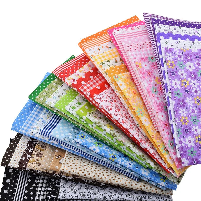 56pcs/lot Fashion Floral Cotton Quilting Fabric Eco-Friendly Patchwork Precut Squares for Sewing Craft DIY Home Decoration