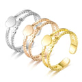 Wholesale Titanium Stainless Steel Heart Charm Finger Ring Women China Manufacturer Supplier Factory Price