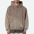Custom Men's Heavyweight Hoodie-100% Cotton Casual Pullover Oversize Design Drop Shoulder Functional Pockets for Autumn Season