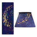 Sanfan Travel Yoga Mat Custom Printing Non-slip Sweat Absorbent Eco Friendly Yoga Bolster Suede Yoga Mat Folding Yogamat