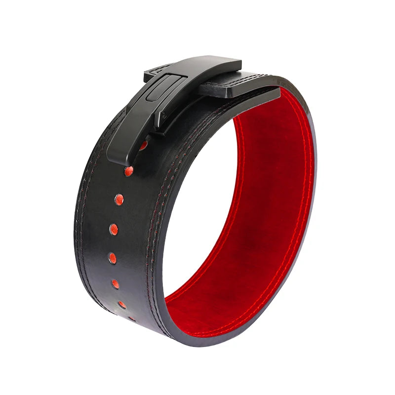 Wholesale Fitness Back Support Squat Weightlifting Powerlifting Weight Leather Lifting Lever Buckle Double Power Belt