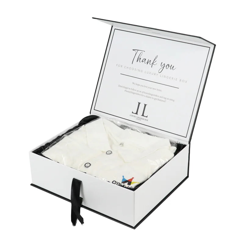 High-End Professional Wig Sets Customized Logo Exquisite Ribbon Flap Rigid Boxes Sponge Liner Perfect Gift Boxes for Wallets