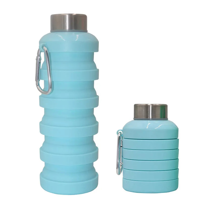 Eco Friendly Sports Silicone Collapsible Water Bottle With Custom Logo