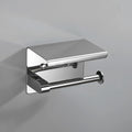 HF Modern 304 Stainless Steel Toilet Paper Holder with Shelf Wall Mounted Bathroom Paper Towel Holder & Tissue Dispenser