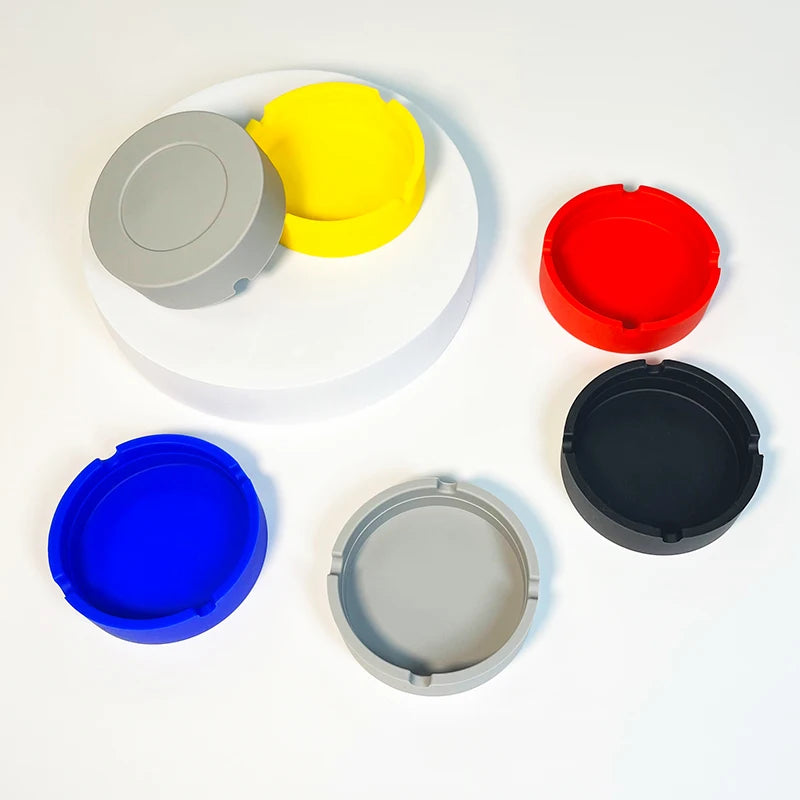 Factory Custom Wholesale Ashtray High Temperature Heat Resistant Silicone Unbreakable Portable Smokeless Cigar Holder Classic