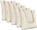 Economical Canvas Tote Bag 14x16inch with 12-inch Long Handle 10oz Natural Color Recycled Canvas Custom Logo Option