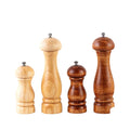 Rubber Wooden Manual Salt Pepper Grinder Seasoning Grinder Spice Salt Mills 5inch 8inch