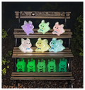 Luminous Glowing Cartoon Miniatures Animals Statues Figurine Poodle French Bull Dog Resin Decoration Yard Garden Centre Fairies