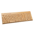 2.4Ghz Wireless 108 Key Wood Bamboo USB Office Keyboard Desktop PC Computer Laptop Keyboards