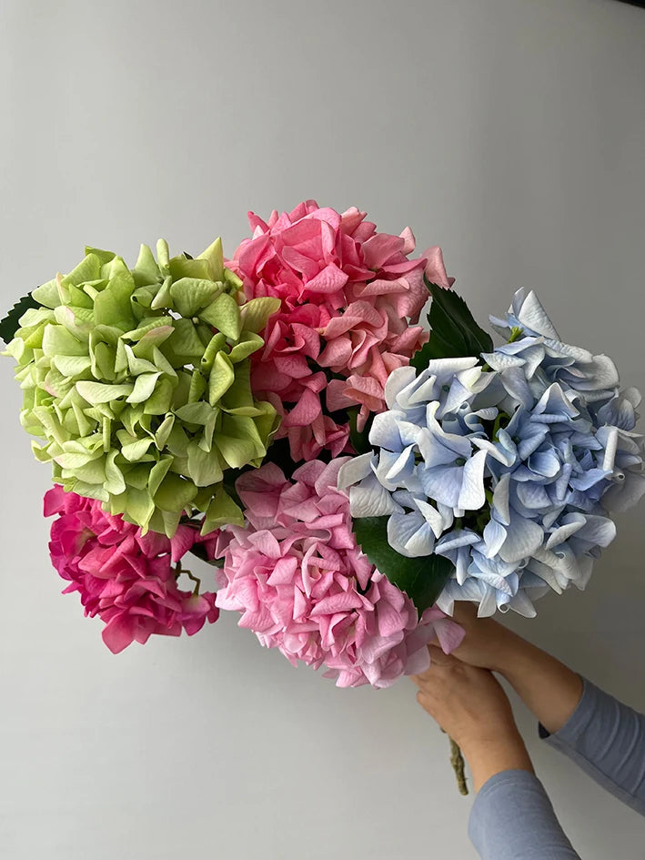 H-041 Real Touch Super Large Hydrangea Quality Wholesale Artificial Flower for Home Wedding or Christmas Easter Decoration