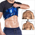 Men's Premium Neoprene Slimming Sweat Shaper Thermal Knitted Workout Sauna Tank Top Vest