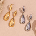 Guarantee Dreamshow Water Drop Earring Tarnish Free Jewelry Gold Plated Boucles D'oreilles De Luxe Stainless Steel Jewelry