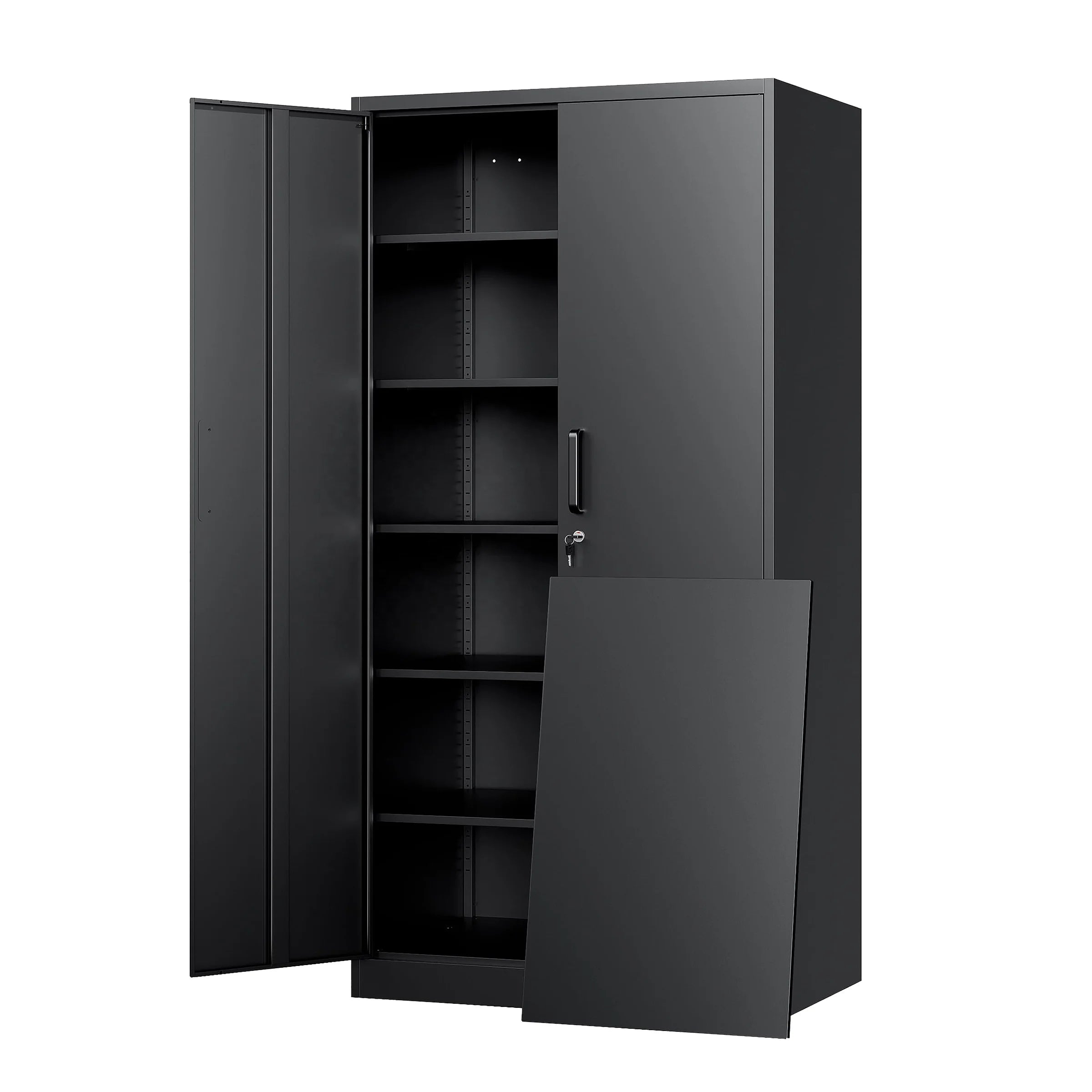 Super Capacity Modern Black Filing Cabinet Iron Cupboard Steel Material Office Storage Cabinet with Huge Space