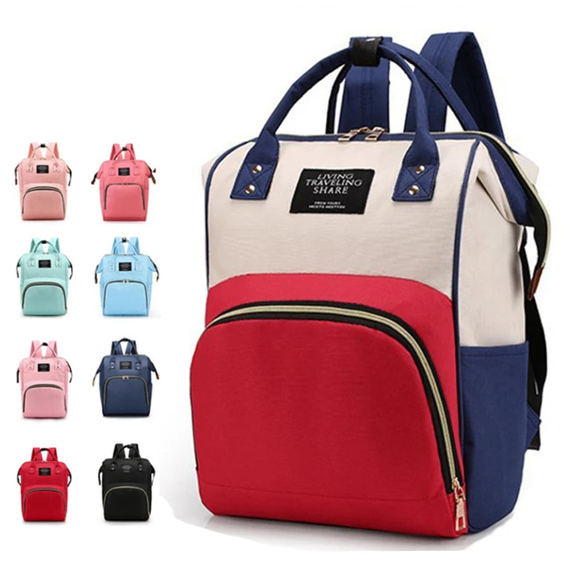 Customized Large-Capacity Waterproof Diaper Backpack Duffle Carrier Multi-Functional Low-Cost Made Durable Polyester for Mommy