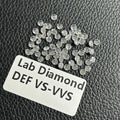 HQ GEMS Melee Size 0.03 Carat 2mm DEF VS VVS  CVD Diamond HPHT Diamond Price Per Carat on Sale