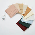 Suede Flap Bag Velvet Customized Logo Jewellery Storage Packaging Pink Green Envelope Suede Microfiber Jewelry Pouches